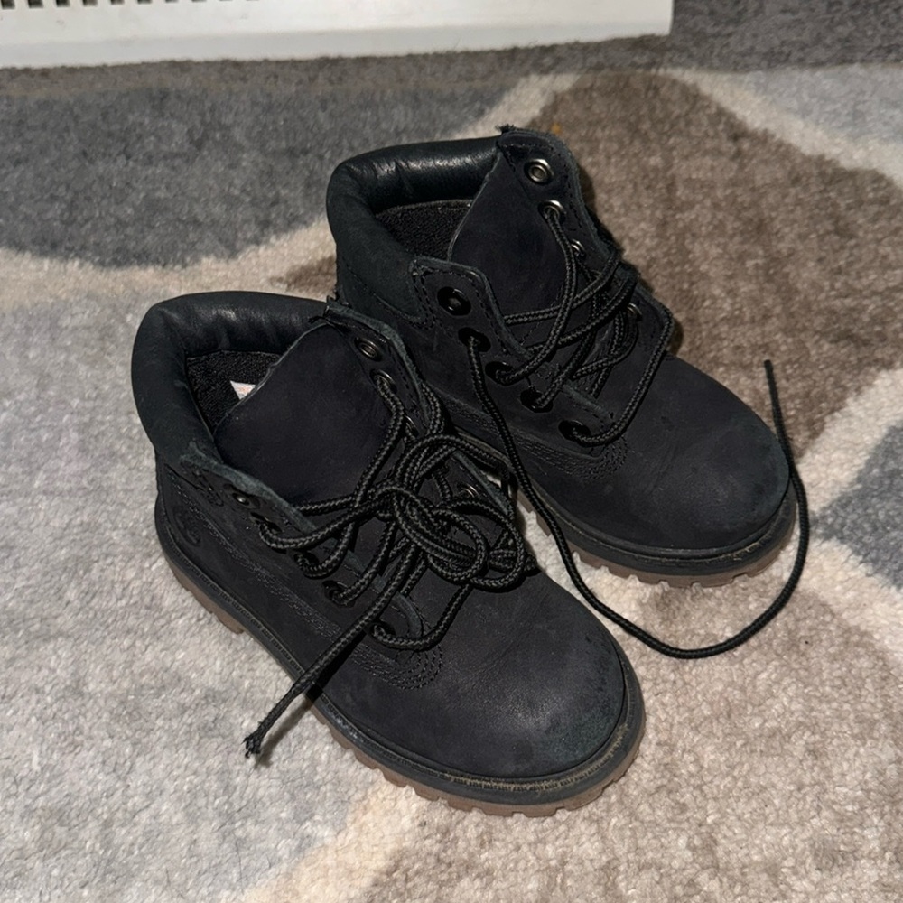 Toddler Black Timberland Boots